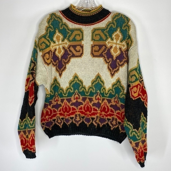 Vintage Open House Sweater Acrylic Wool Blend Sweater Made In England Medium - Picture 1 of 5